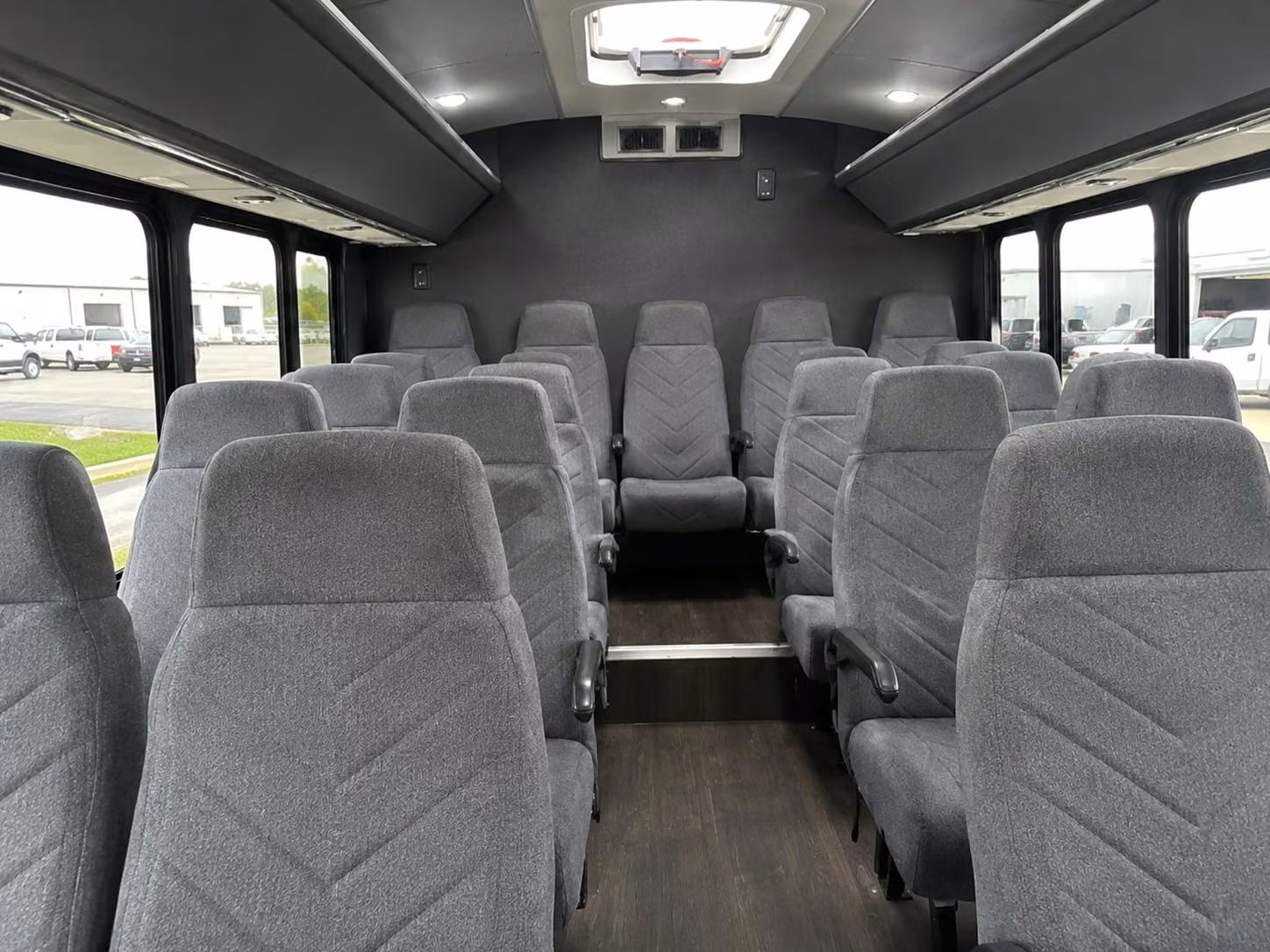 18 passenger minibus interior