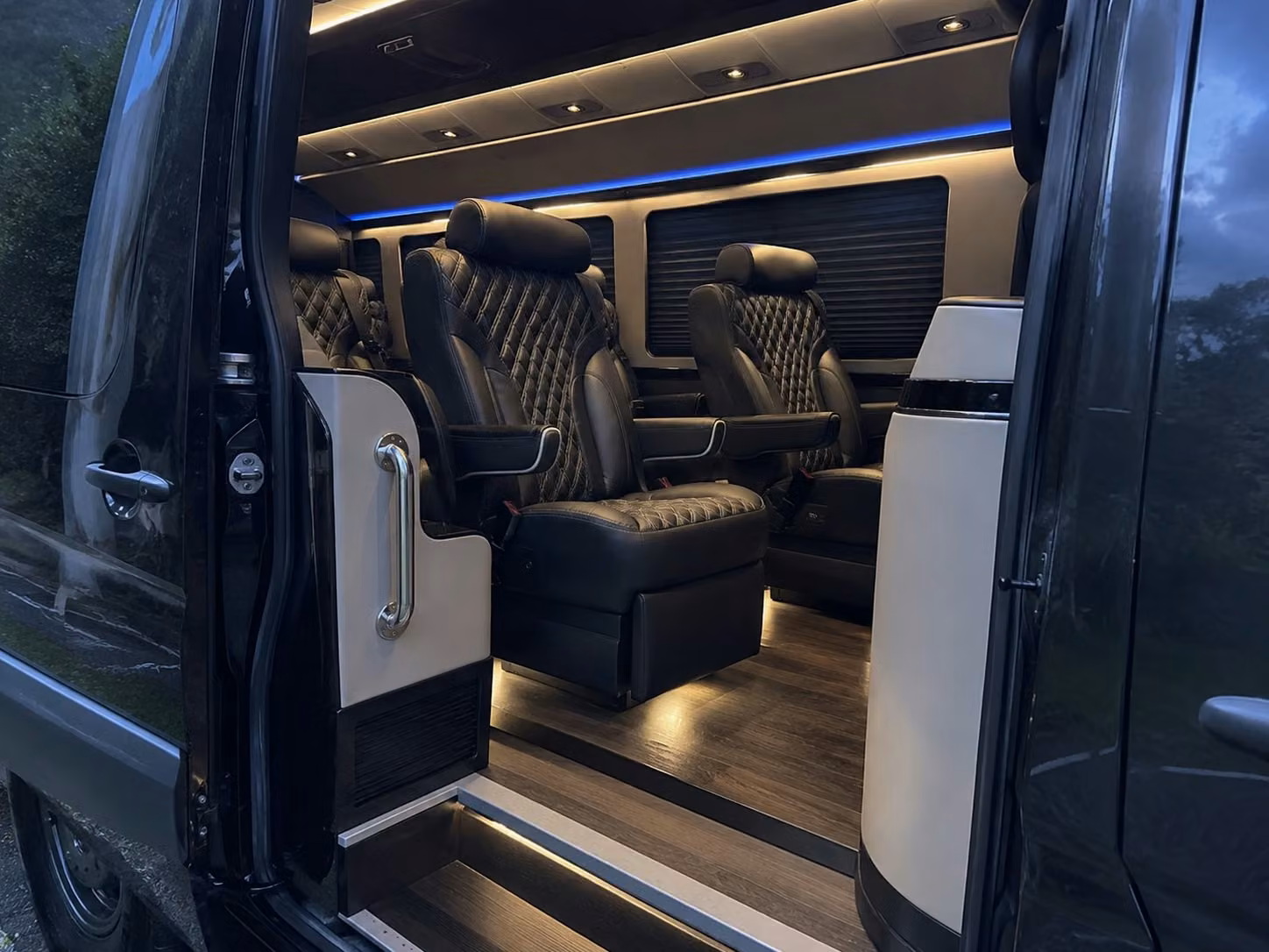 sprinter van with driver inside